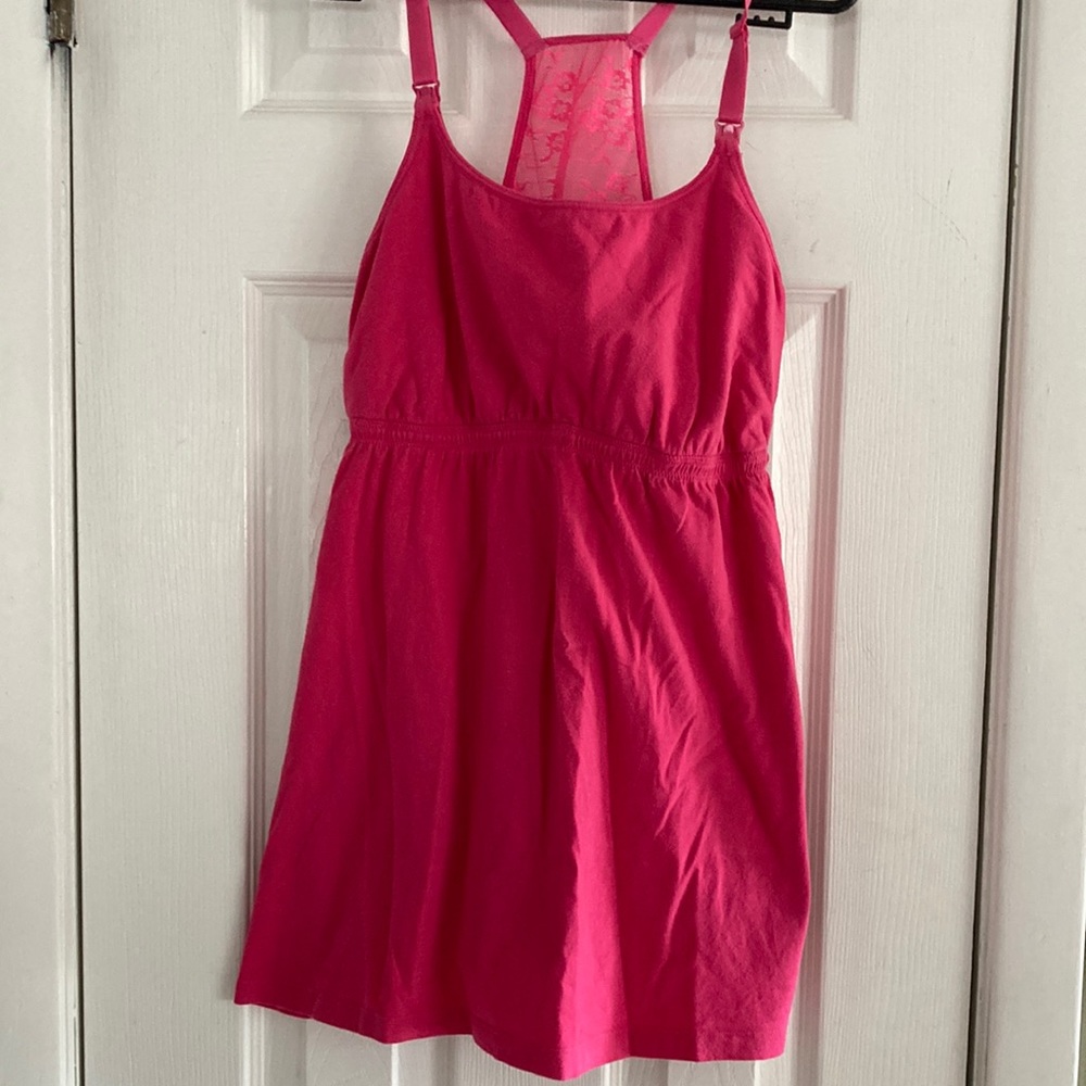 LEADING LADY LACE BACK MATERNITY AND NURSING TANK SIZE M